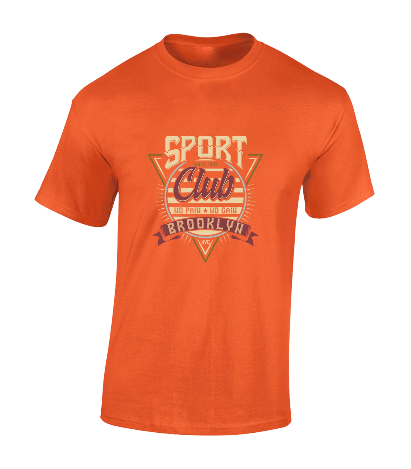 SPORT CLUB BROOKLYN MENS T SHIRT USA AMERICA DESIGN COOL FASHION CLASSIC RETRO