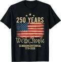 250 Years American Flag 250th Anniversary USA T-Shirt