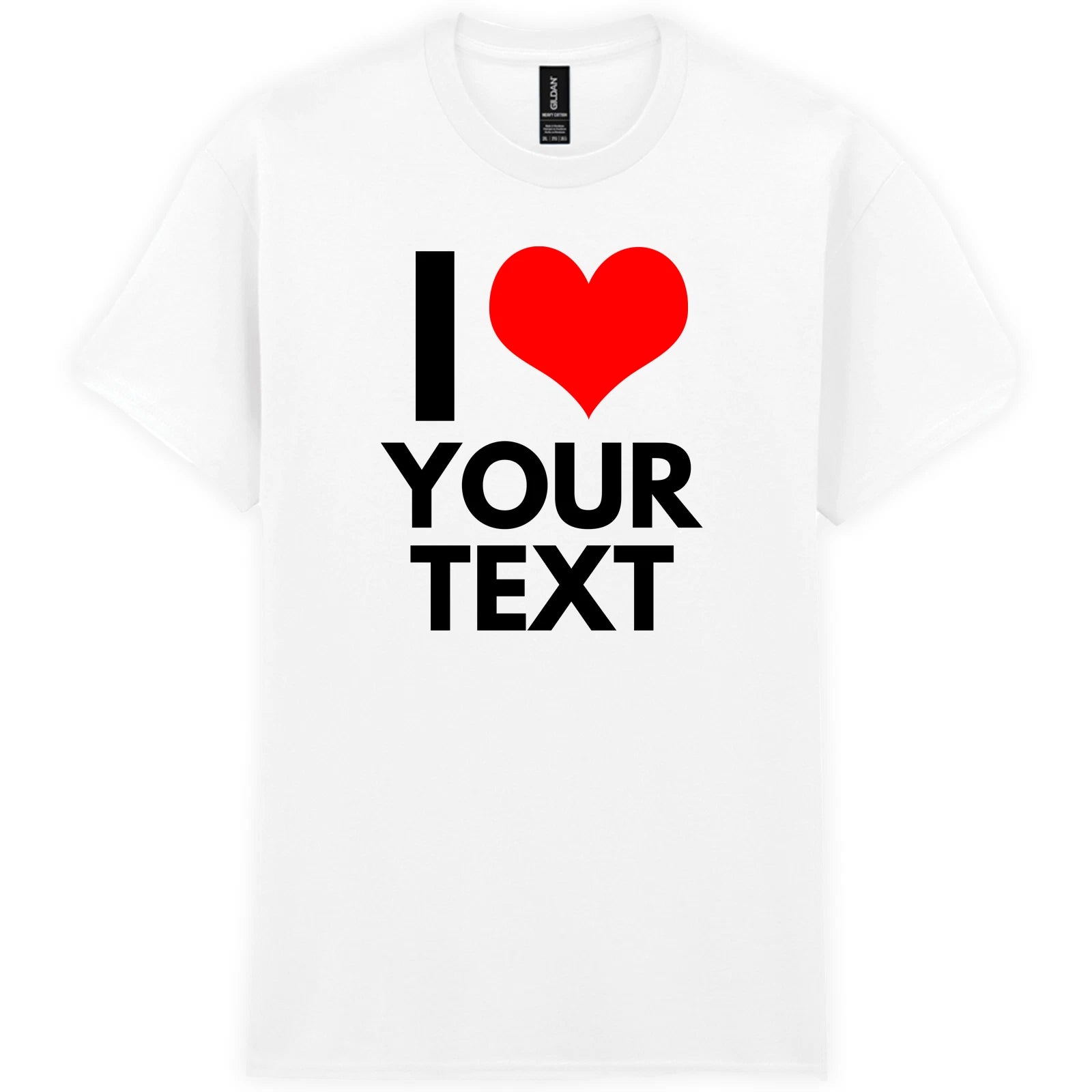 Mens Custom I Heart Tshirt • Mens Unisex T Shirt