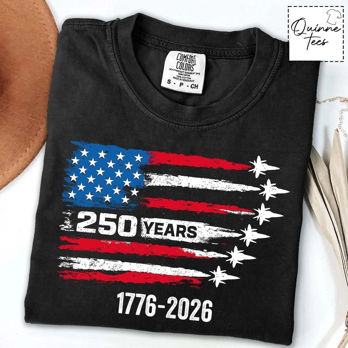 Comfort Colors America 250th Anniversary T-Shirt, America 250 Patriotic Gift