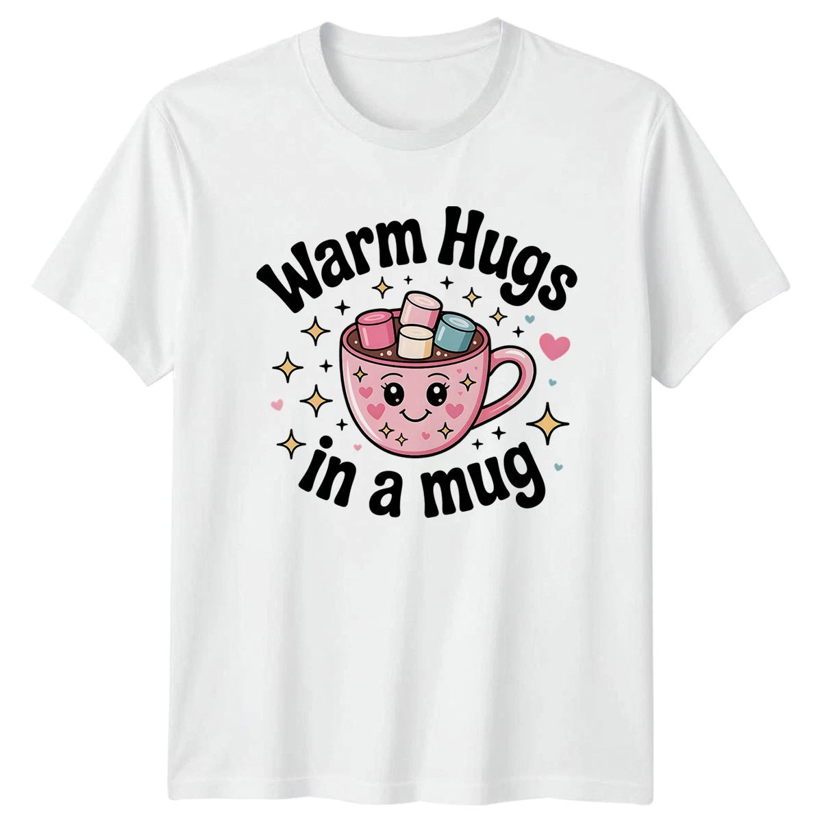 Warm Hugs In A Mug T-Shirt Hot Cocoa Gift For Him And Her