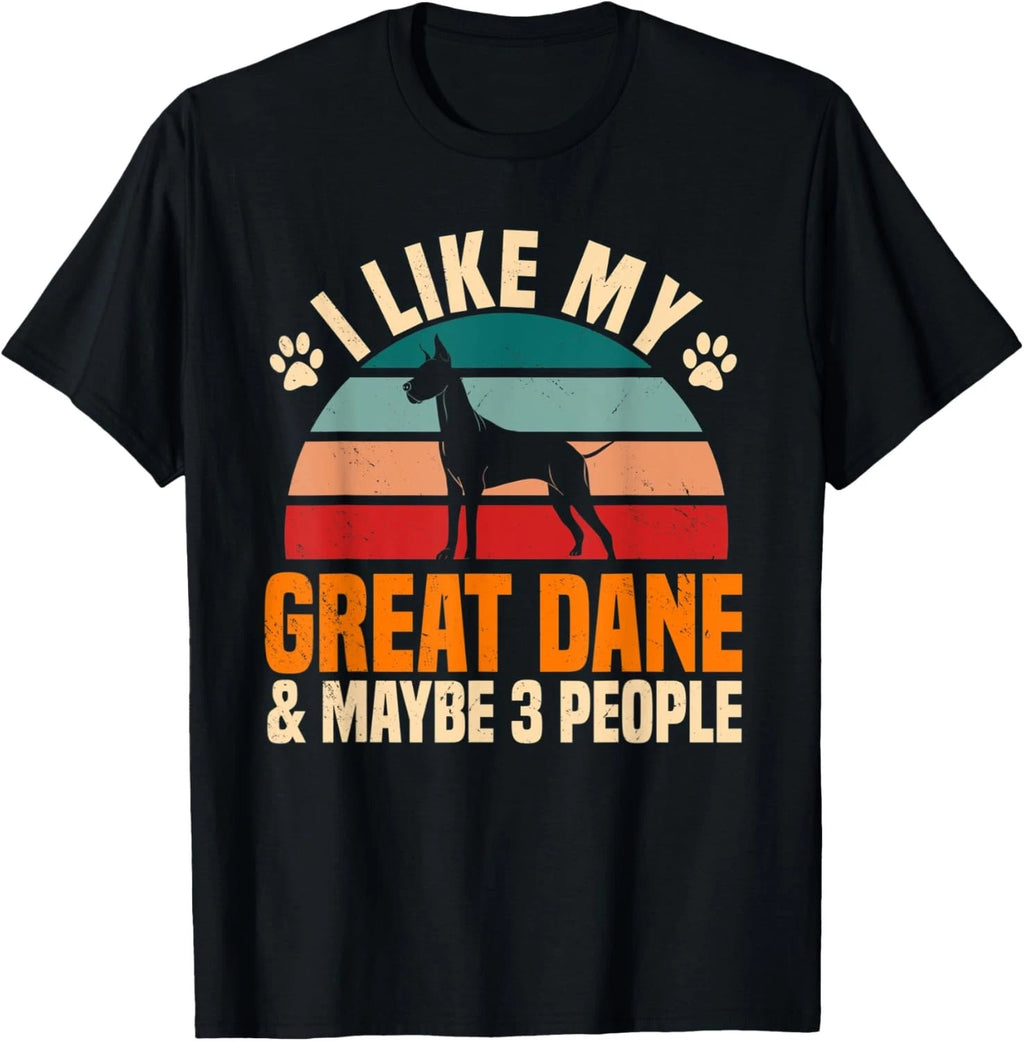 Great Dane Introverted Gentle Dog Lover German Mastiff T-Shirt