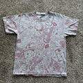 Y2K St.Louis Cardinals AOP T-shirt Small