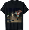 Man Kick Alligator in Swamp Funny Oddly Specific Meme T-Shirt