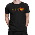 Mens Espana Heartbeat  T-Shirt Spanish Flag Spain World Cup 2026 Kit Jersey