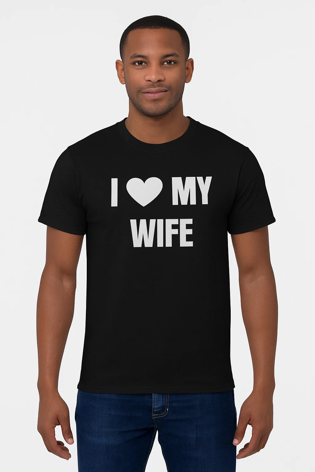 I Love My Wife Mens Shirt Valentines Husband Gift Funny Dad Tee Love Graphic