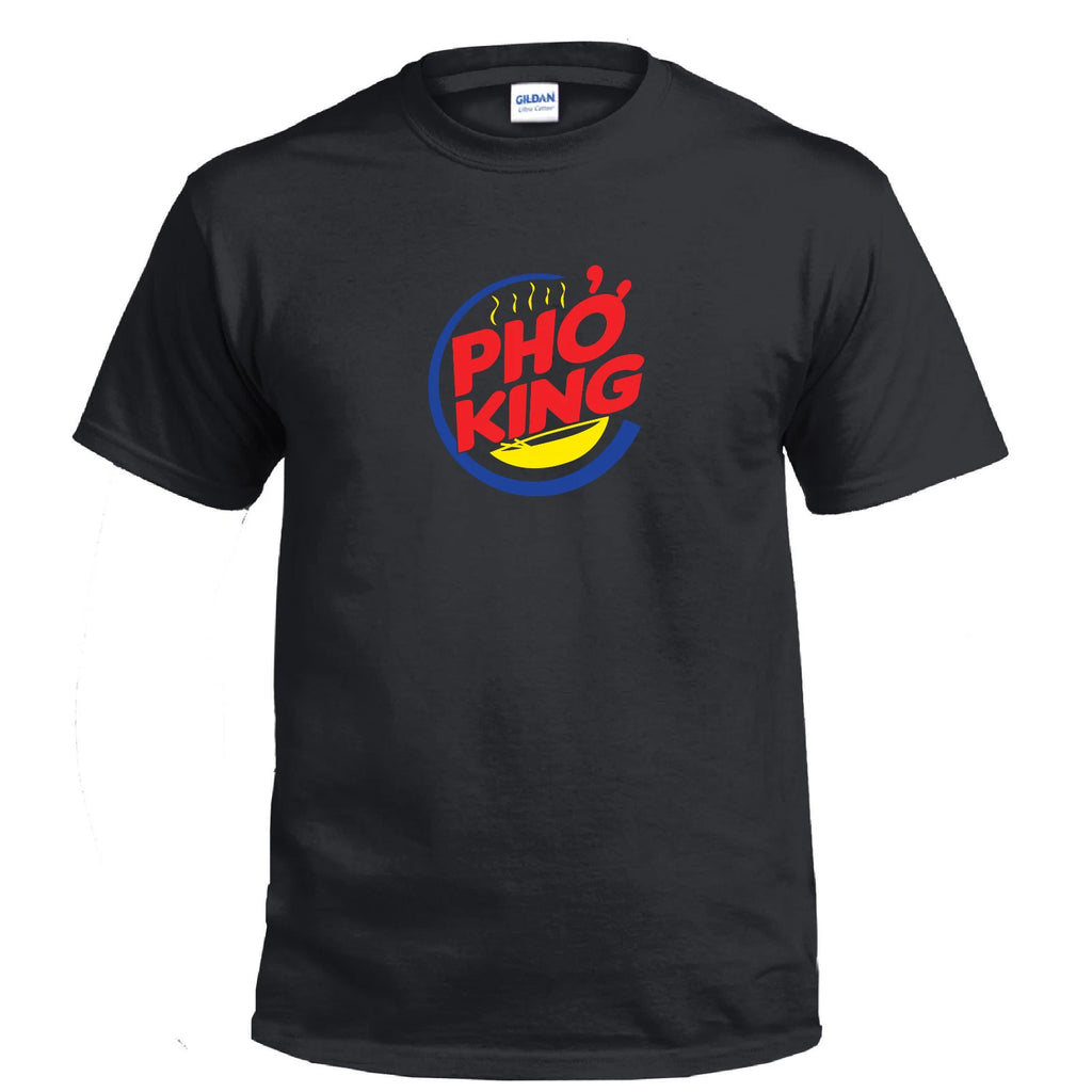 Pho King Burger Vietnamese Asian Foodie Box Logo Funny Shirt Gift Cotton T-shirt