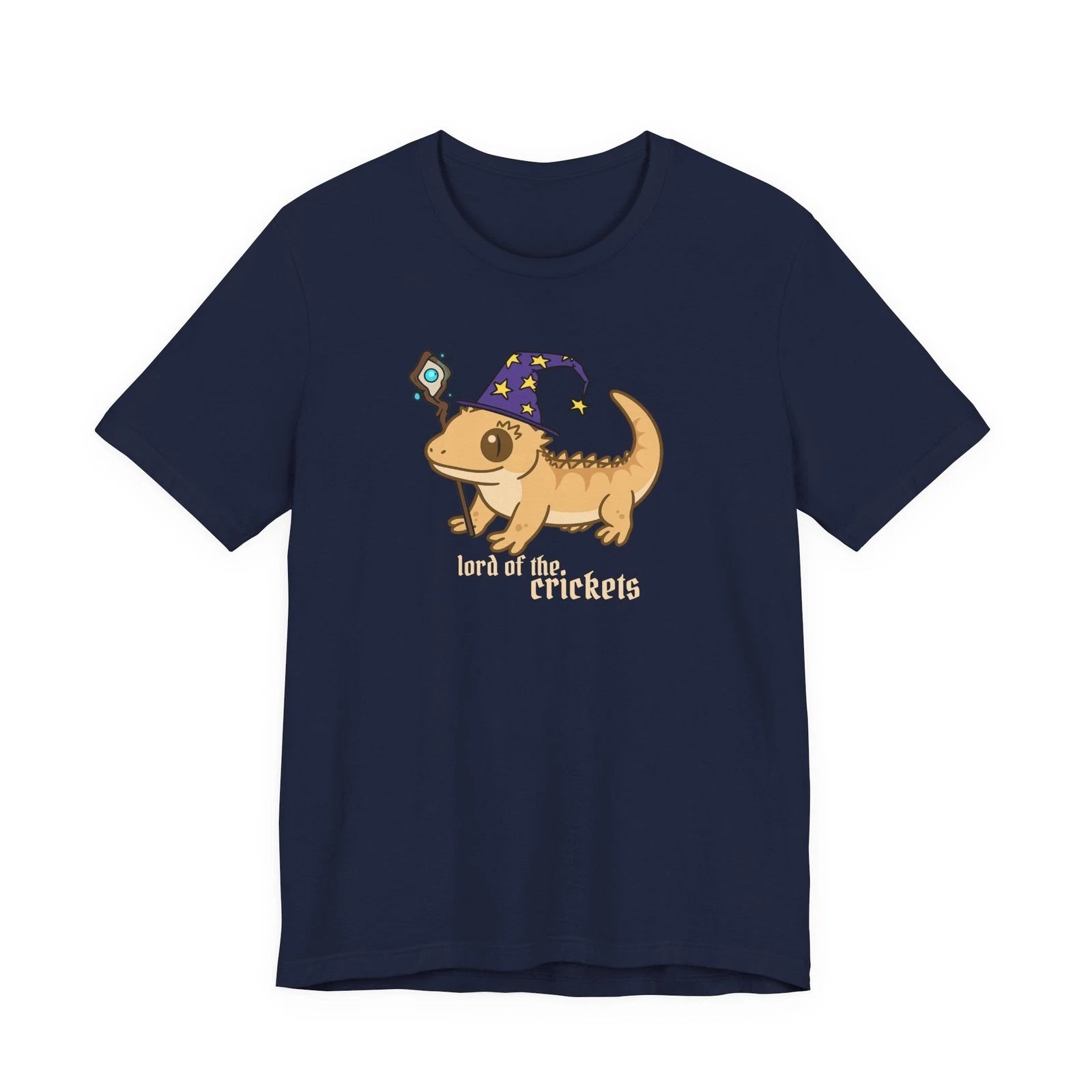 Crested Gecko Shirt Crestie Lover Reptile Gift Cute Wizard Mage Lizard