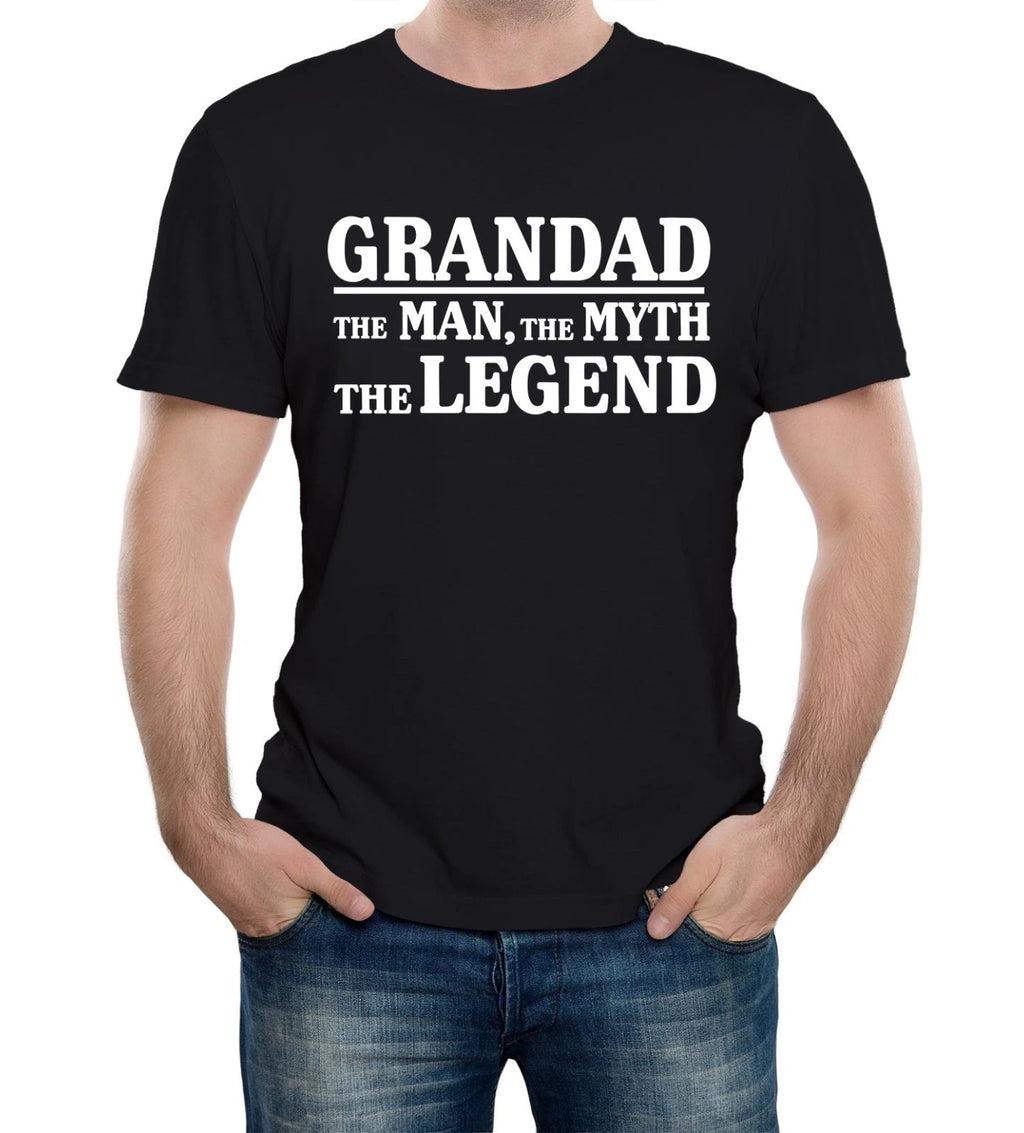 HOT NEW Grandad The Legend T-Shirt - Funny T Shirt Grandpa Dad Gift Joke Fathers
