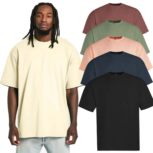 22LBLS Oversized PREMIUM T-Shirt Tee Blank Heavy TIGHT COLLAR Tall Long
