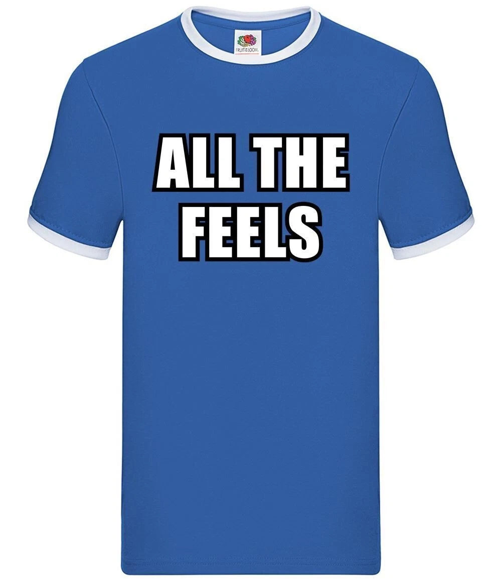Tous Les Feels - Hommes Contraste - Meme Drôle Blague Slogan Émotions Mignon