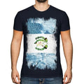 Guatemala Flag Grunge Mens T-Shirt Guatemalan Football Shirt