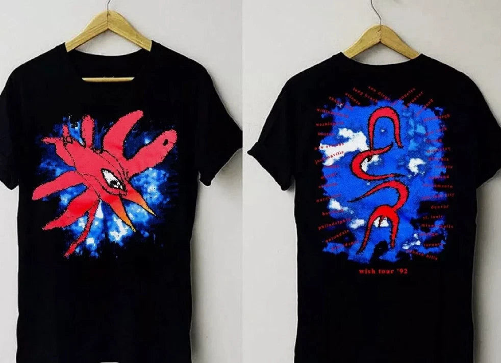 Vintage 1992 The Cure Wish Tour T-Shirt Rock Band Concert Tee Rare 90s S-5XL
