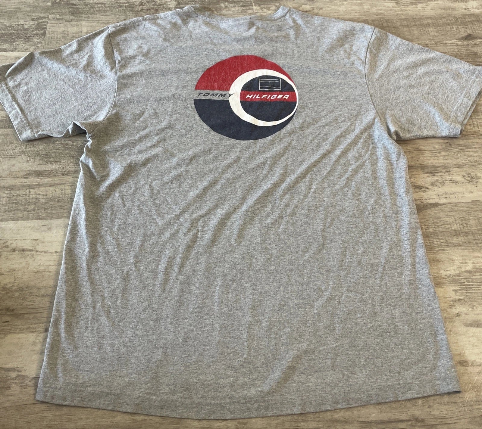 Y2K Tommy Hilfiger T-Shirt Gray, Men’s Large