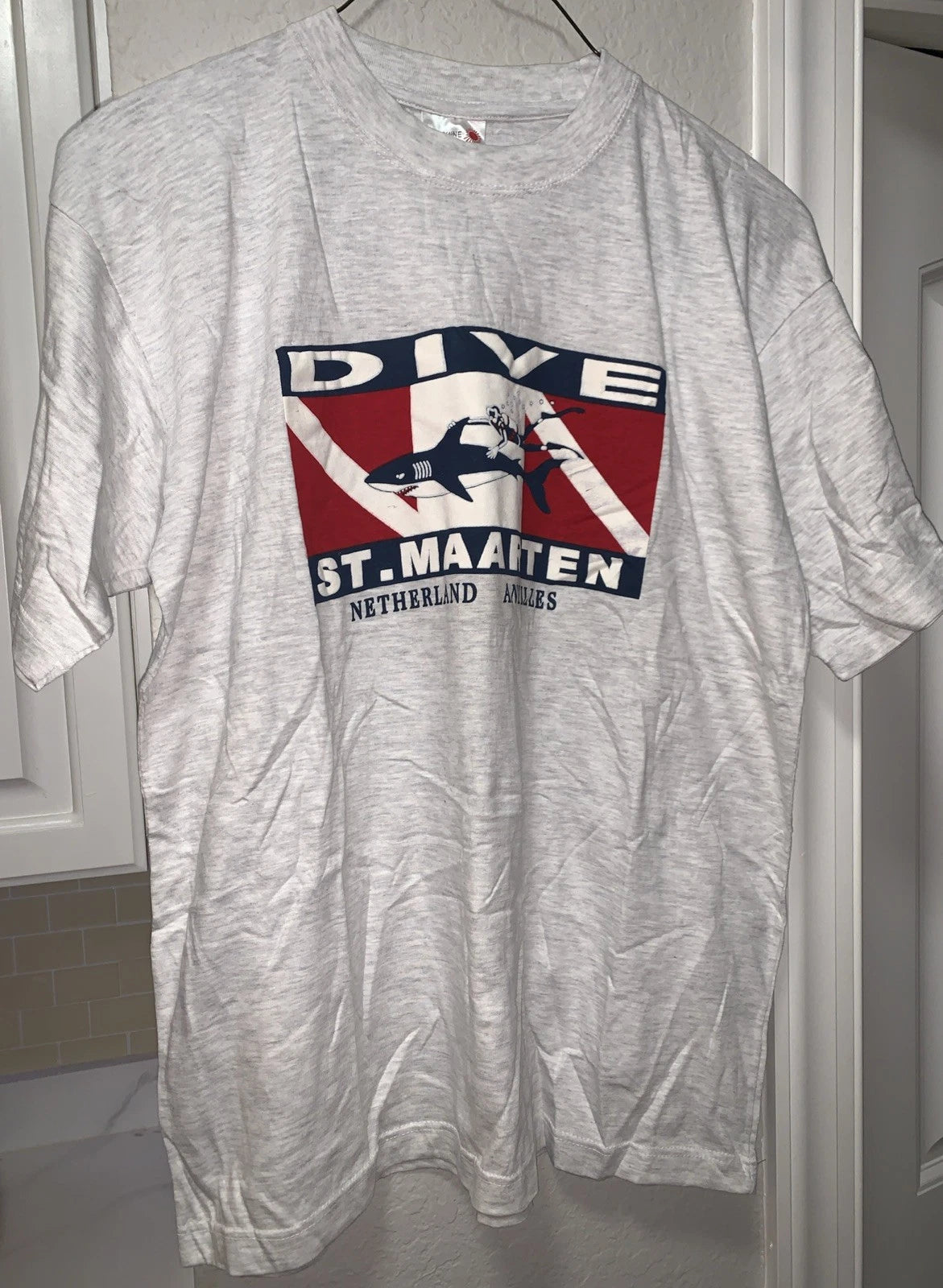 Vintage Y2K St. Maarten Dive T Shirt Size XL