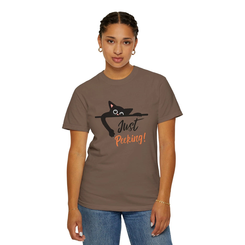 Just Peeking! Cat Lover's Unisex Garment-Dyed T-Shirt, Fun Cat Tee, Gift [...]
