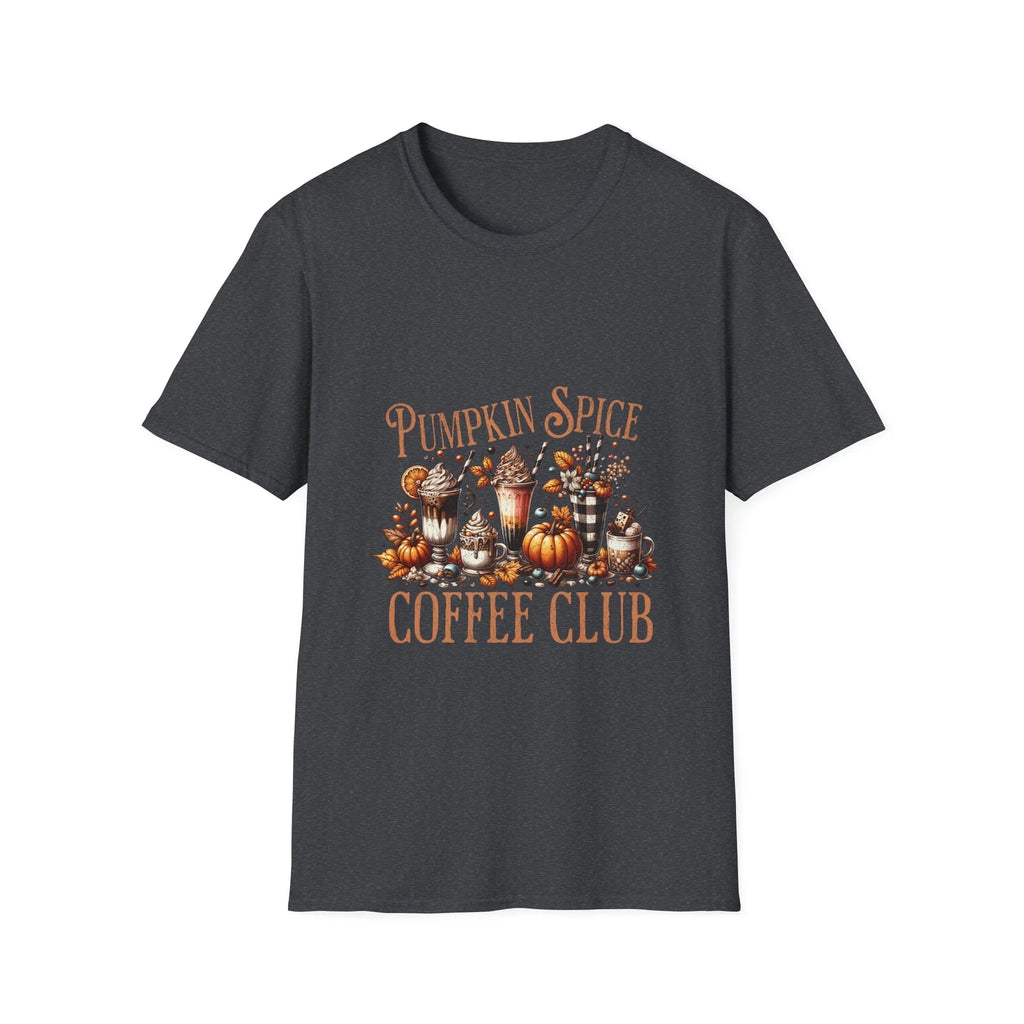 Pumpkin Spice Coffee Club Fall Pumpkins Unisex Softstyle T-Shirt
