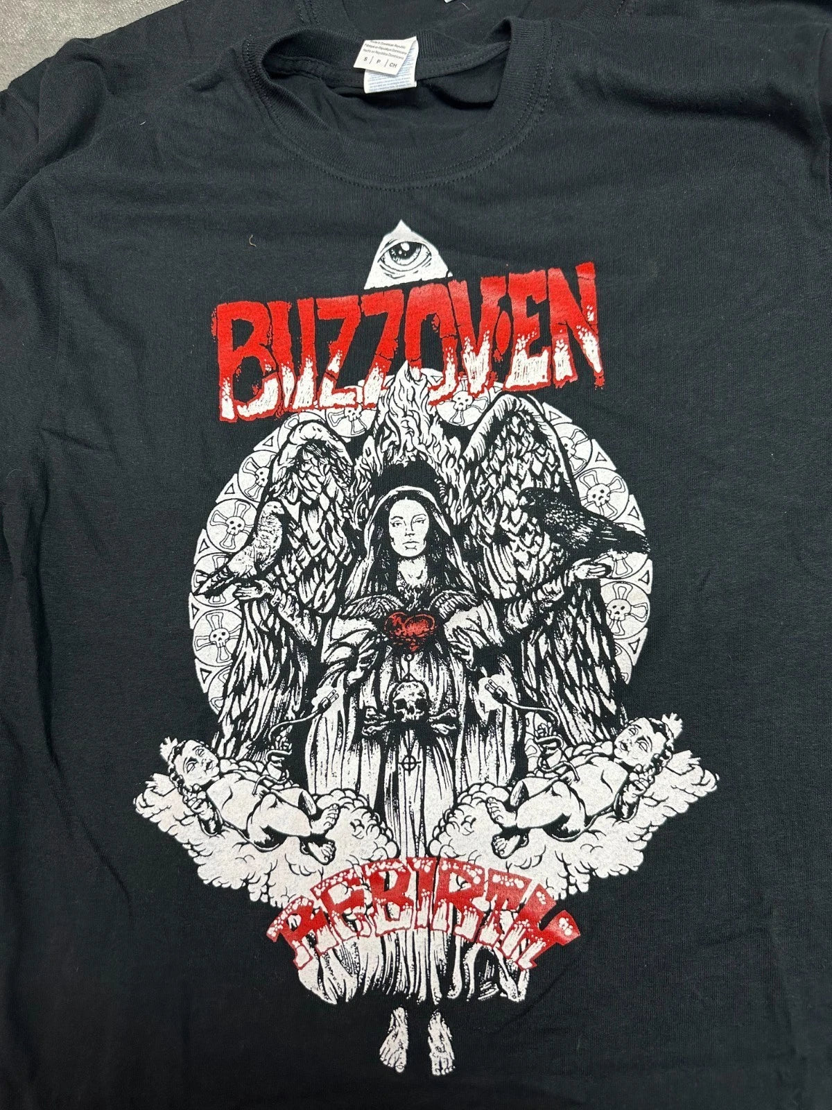 BUZZOVEN Rebirth Band Music Concert Black T Shirt  XXL