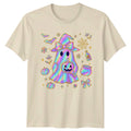 Halloween Iridescent Ghost Bundle Womens T-Shirt Pastel Goth Halloween