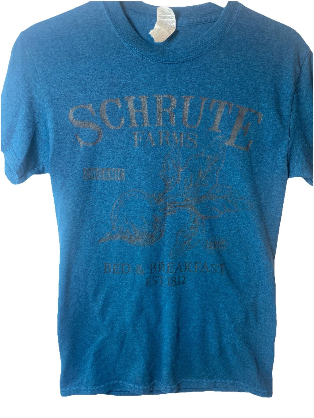 The Office Schrute Farms Bed & Breakfast  Blue Tshirt Size Small