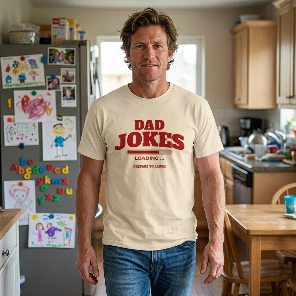 Dad Jokes Loading T-Shirt | Humor Tee, Funny Saying Shirt