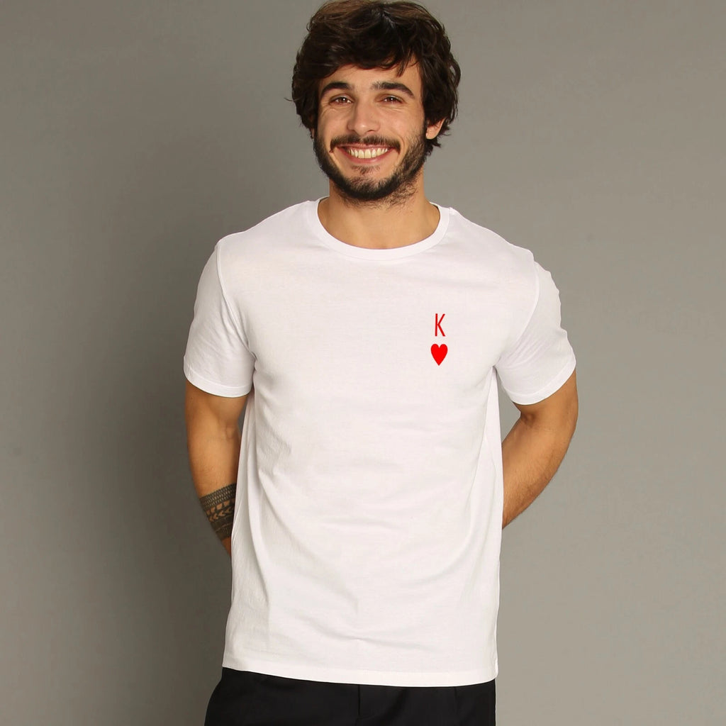 Men's Short Sleeve T-Shirt White, KING