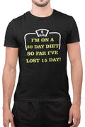 Funny I'm On Diet Foodie Food Lover Gym Muscle Exercise Novelty T Shirt