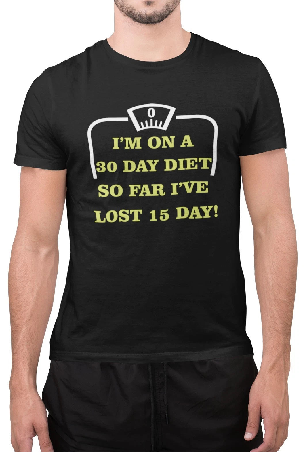 Funny I'm On Diet Foodie Food Lover Gym Muscle Exercise Novelty T Shirt
