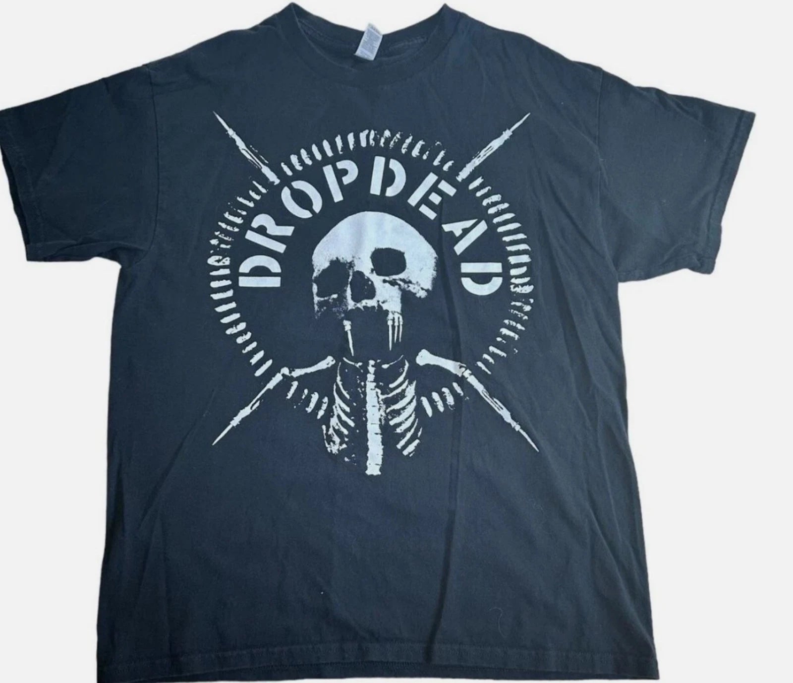 Dropdead Hardcore Crust Punk Band T Shirt Merch Vintage Grindcore Dystopia Y2K
