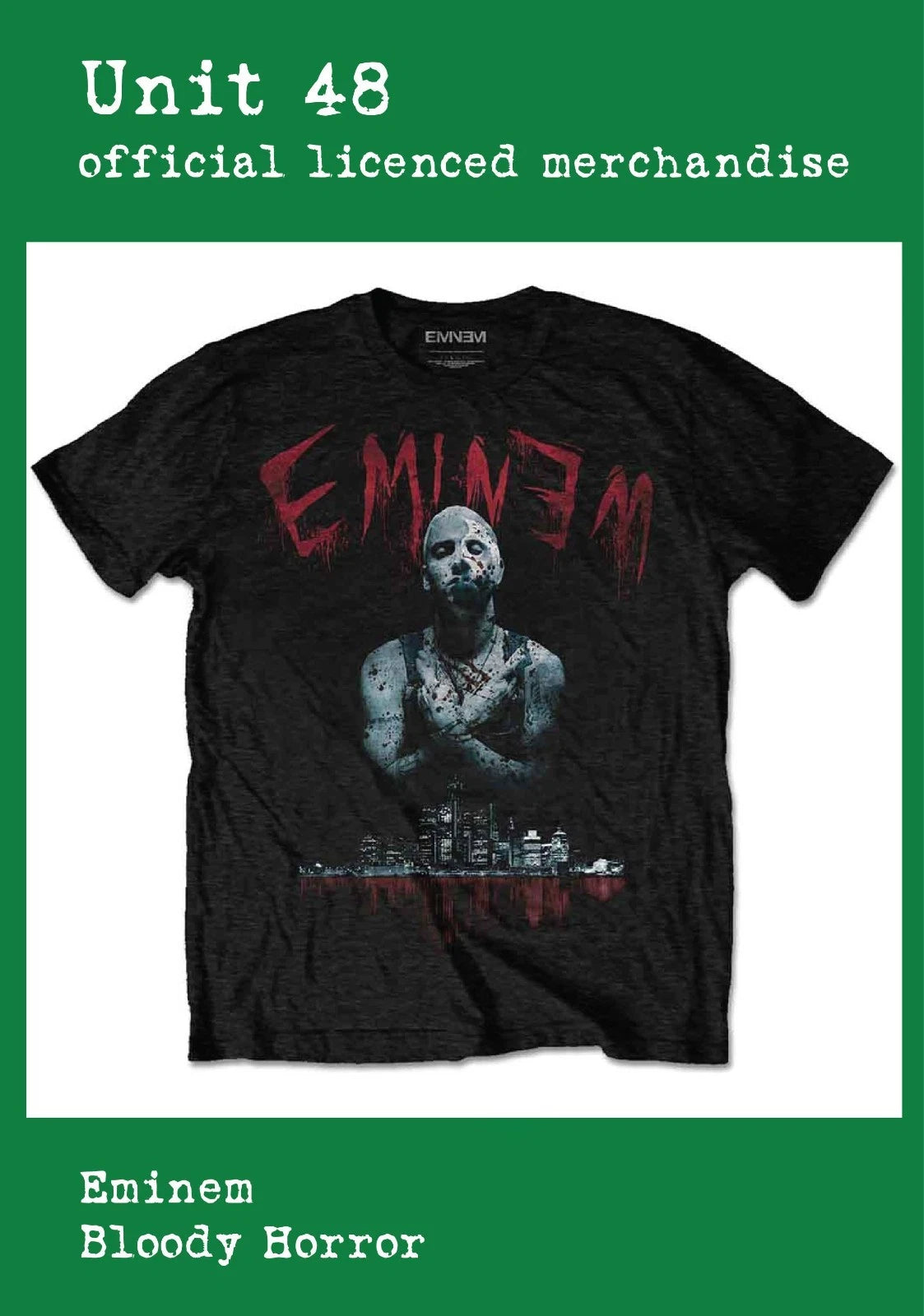 Eminem  - Bloody Horror - Black T-Shirt Official Licenced Merchandise