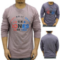 Jack & Jones Mens Long Sleeve T Shirts Slim Fit Casual Cotton Tee Crew Neck Top