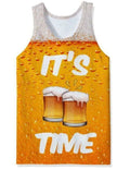 It's Beer Time 3D Print Men Tank Top V446