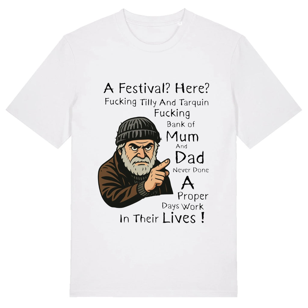 Bank of Mum & Dad V3 Unisex T-Shirt -Farmer Jim Novelty Gift British Comedy UKTV