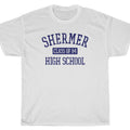 SHERMER HIGH SCHOOL T-Shirt - john gym class hughes breakfast pretty in club