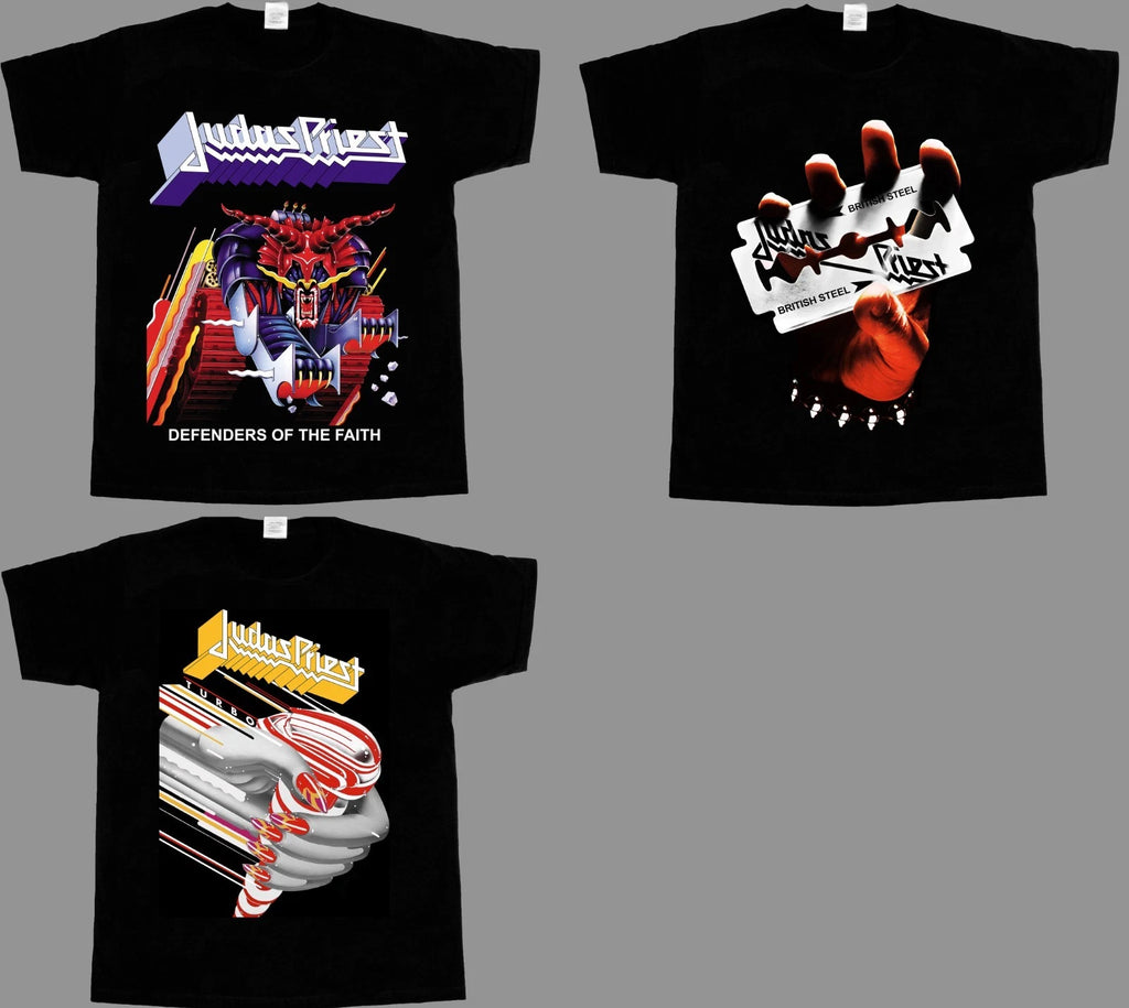 JUDAS PRIEST DEFENDERS OF THE FAITH BRITISH STEEL TURBO T-SHIRT 345XL
