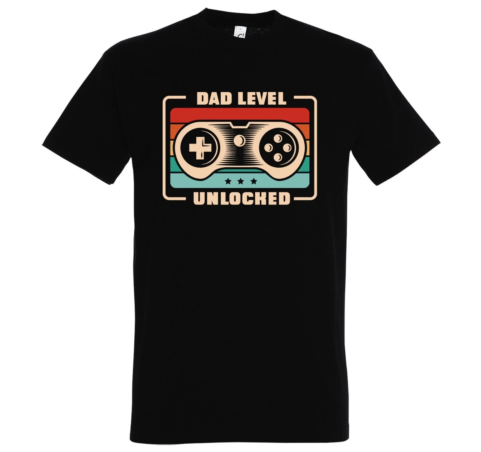 Youth Designz Dad Level Unlocked Men's Printed T-Shirt Funny Gaming Gaming