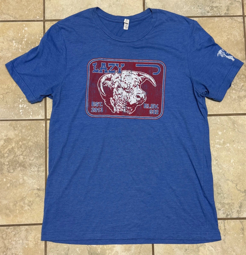 Lazy J Ranchwear T-Shirt Men's Size XL Blue
