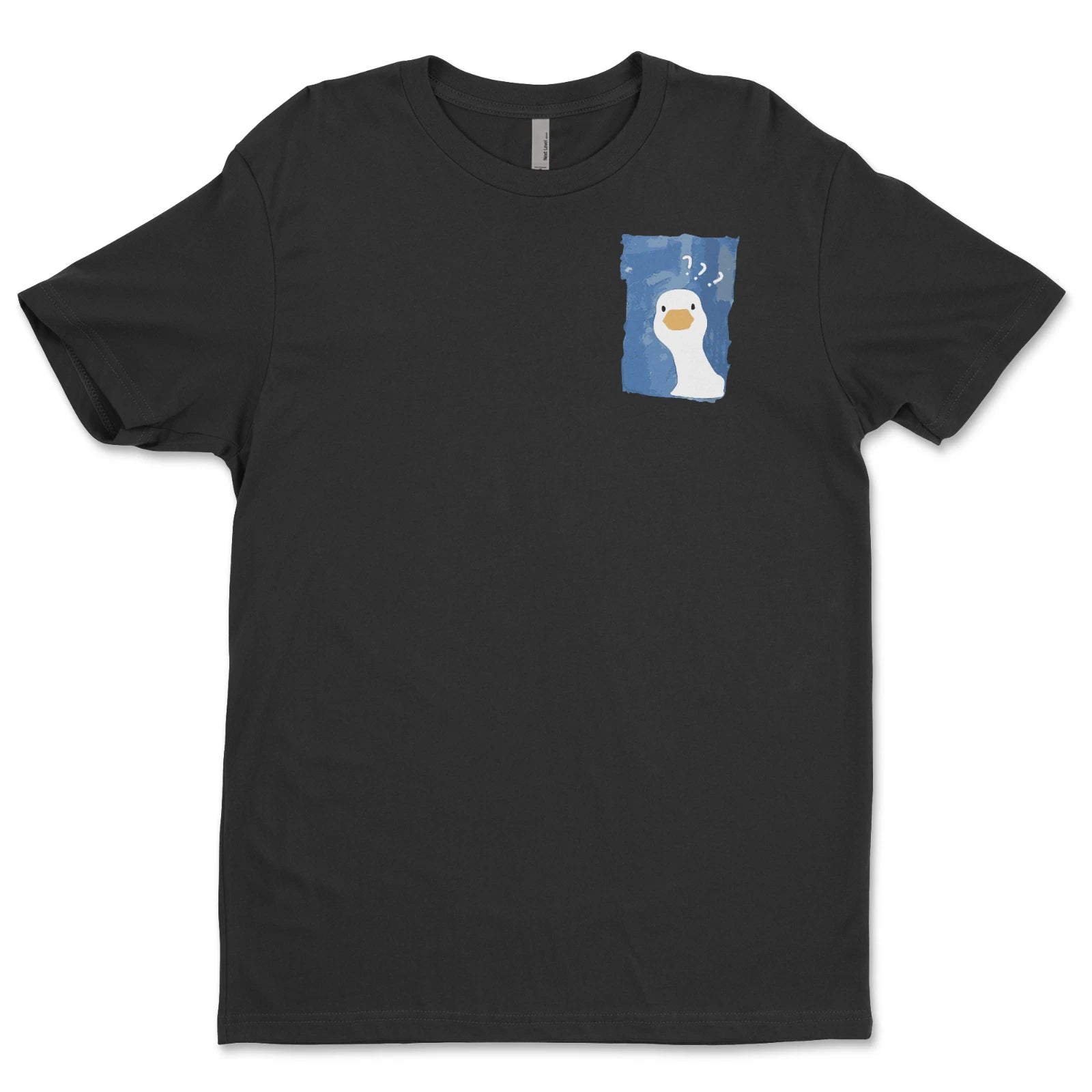 DTF Confused Duck/ Custom Unisex Soft Style T-Shirts, Next Level- Cotton