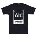 Ah The Element of Surprise Funny Saying Humor Quote Joke Vintage Men's T-Shirt