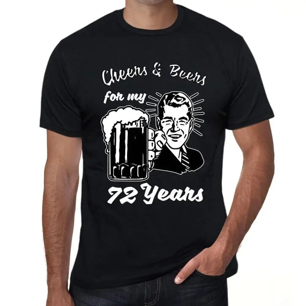 ULTRABASIC men's health and beer t-shirt for my 72 years Cheers And Beers For