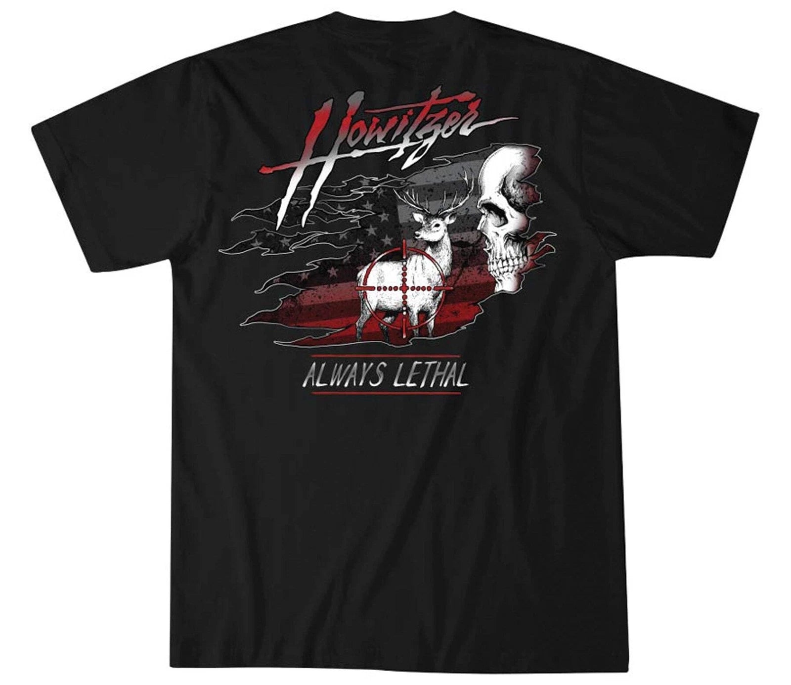 Howitzer Style Men's T-shirt Always Lethal Military Grunt MFG