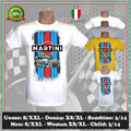MARTINI CARTOON RACING HAND DRAWN INSPIRED 917 T-SHIRT MEN WOMEN CHILD