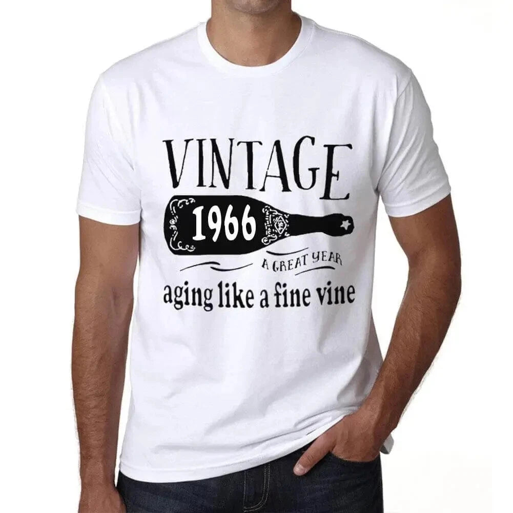 Heren Grafisch T-Shirt Rijpen als een goede wijn 1966 – Aging Like A Fine Wine