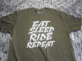 Large NWOT Eat Sleep Ride Repeat T Shirt