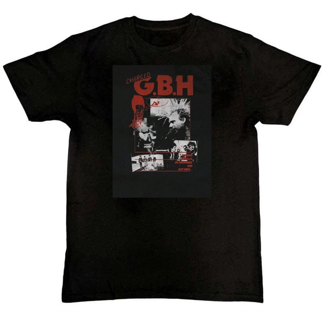 GBH Band Music Concert Graphic Print Unisex Mens T-Shirt S M L XL 2 3 4 XL