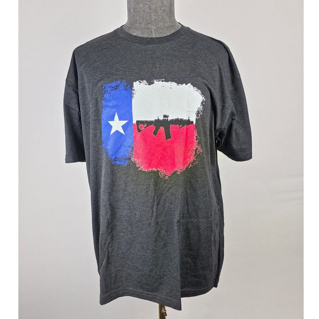 Black Rifle Coffee Company T-Shirt Mens 2XL Texas Flag AR-15 Graphic Tee