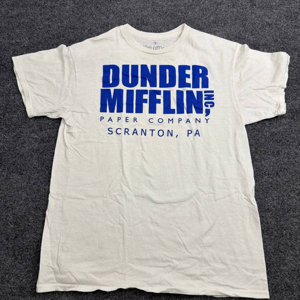 VTG Y2K The Office Official Dunder Mifflin INC Paper Company Promo T-Shirt M