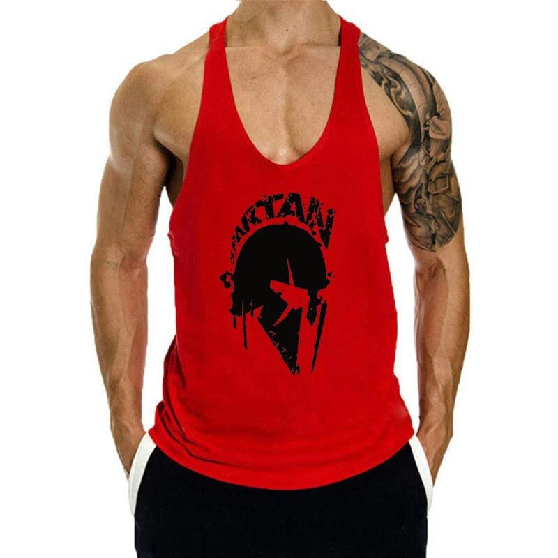 Men Workout Tank Top Y Back Gym Muscle Tee Bodybuilding Fitness Sleeveless Vest