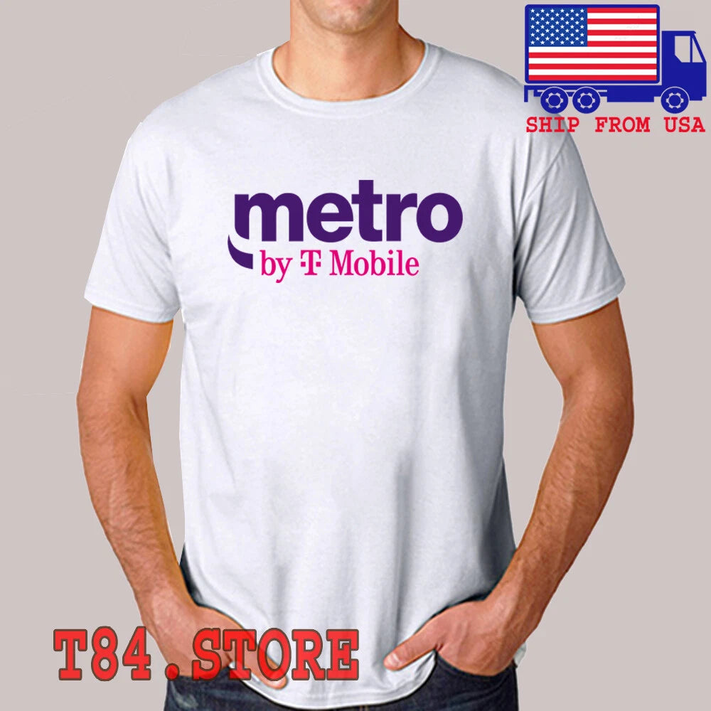 Metro by T mobile Men's White Size S to 5XL
