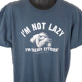 Phoenix Zoo T Shirt Mens Size XL Blue Im Not Lazy Im Energy Efficient Sloth